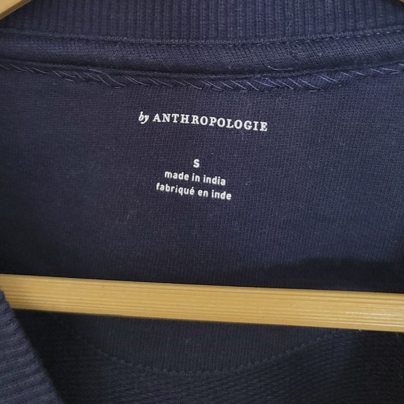 Anthropologie Swan Lake Embroidered & Bead Embellished Crewneck Sweatshirt - Picture 5 of 11